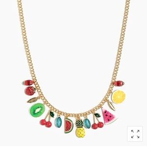 New JCrew Mixed Fruit Statement Necklace